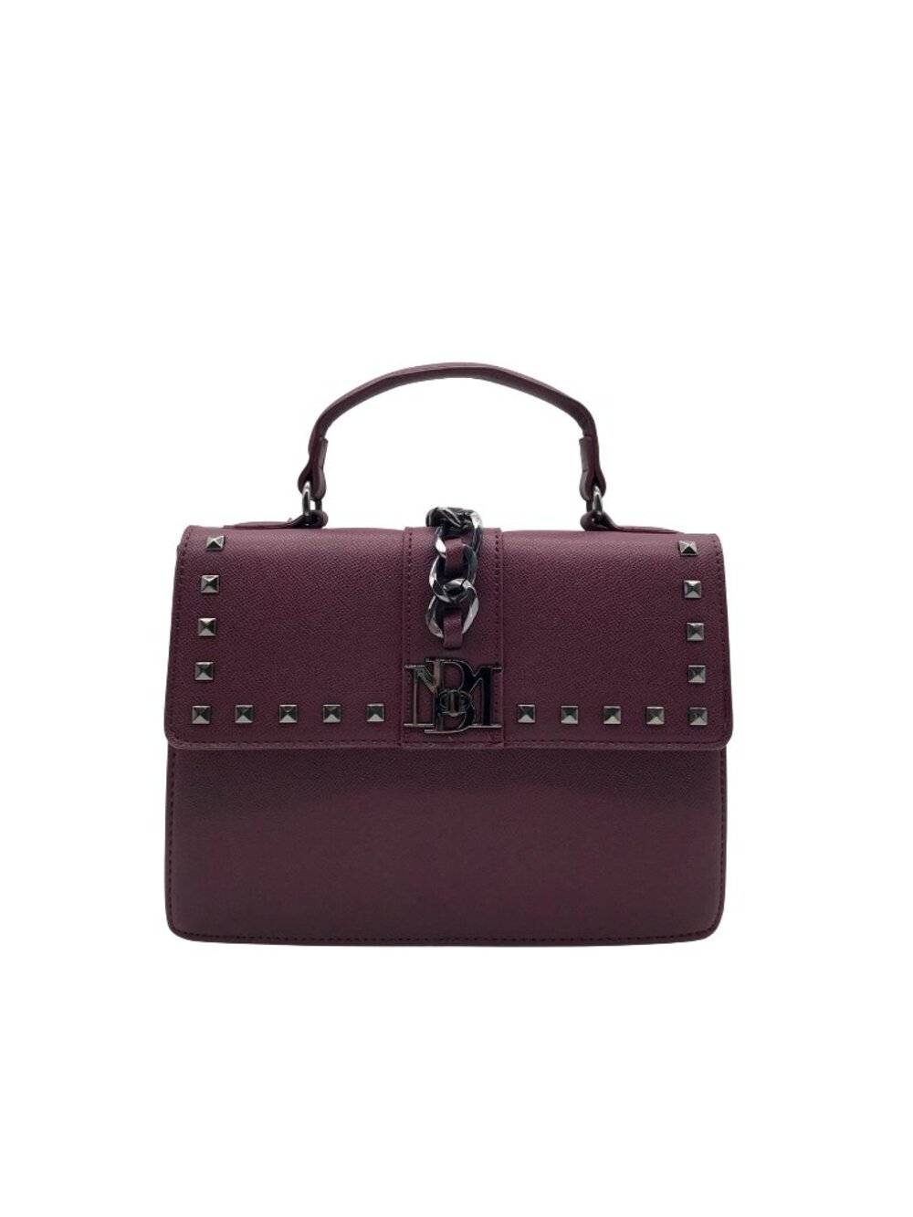 Badgley Mischka Deep Burgundy Convertible Satchel
